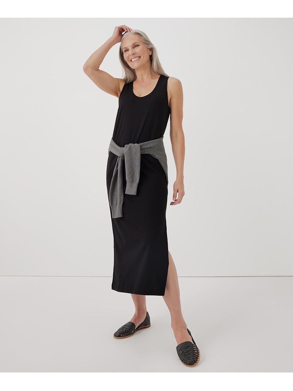 Organic Softspun Tank Midi Dress Size S